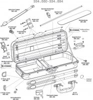 (image for) Spare parts for Gewa Viola Oblong Strato Super Light / De Luxe