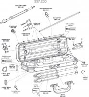 (imagen para) Repuestos para Original Jaeger Prestige Line estuche de violín