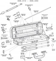 (imagen para) Repuestos Gewa estuche de violín Maestro