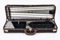 (imagen para) Estuche de violín Musafia Luxury Ultralight Gris