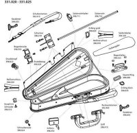 (image for) Spare parts for Viola Case Gewa Varianta Liuteria Concerto