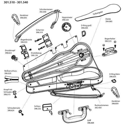 Repuestos para estuche de violín Gewa Maestro