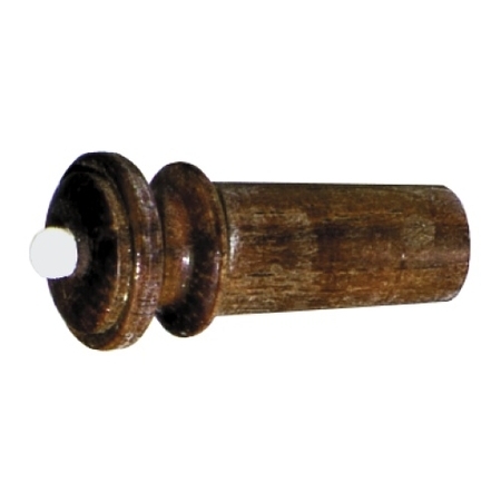 Endknopf Palisander Modell Hill für Violine mit weißem Knopf