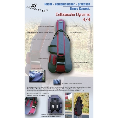 Andantino Cello bag with wheels