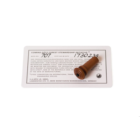 Endknopf Palisander m. schwarzer Kugel für Violine - Viola